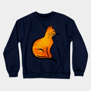 Cat on Fire Crewneck Sweatshirt